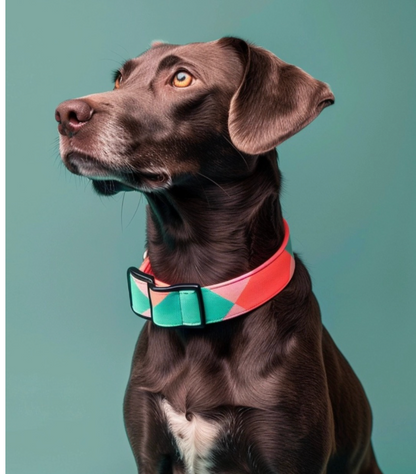 "Any way the wind blows"  Hundehalsband aus veganem Leder