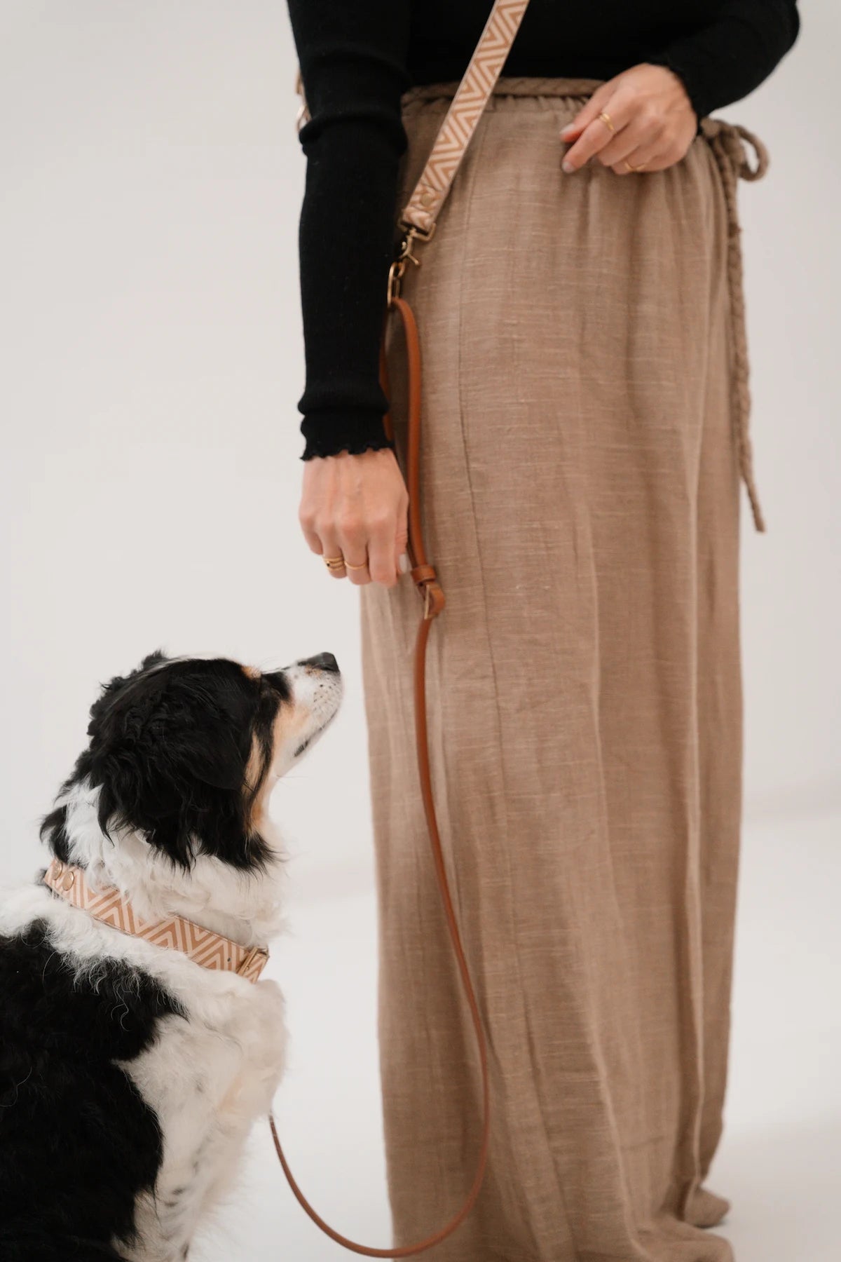 Design Hundehalsband aus veganem Leder – Easy come, easy go